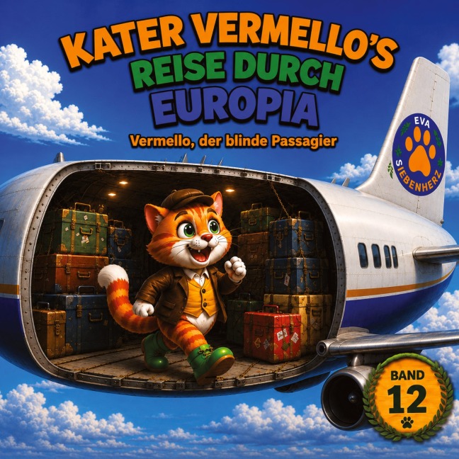 Vermello der blinde Passagier, Band 11 der illustrierten Kinderbuchreihe ¿Kater Vermellos Reise durch Teuropia¿ - ein Abenteuer über Mut und Freundschaft - Eva Siebenherz