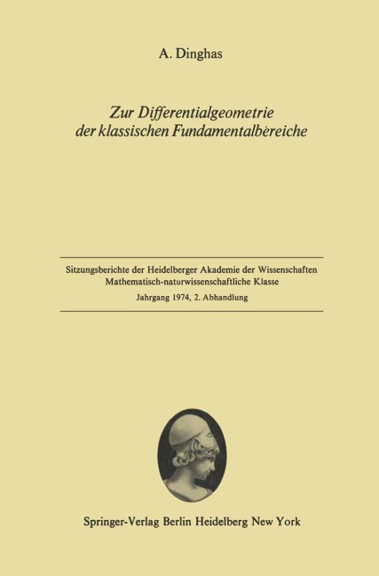 Zur Differentialgeometrie der klassischen Fundamentalbereiche - A. Dinghas