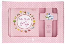 Cover-Bild zum Titel 'Liebe Wünsche zur Taufe. Geschenkset rosa' von 'Tanja Sassor'