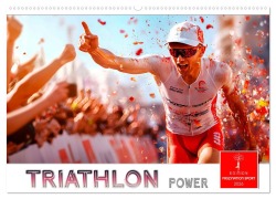 Cover-Bild zum Titel 'Triathlon Power (Wandkalender 2026 DIN A2 quer), CALVENDO Monatskalender' von 'Peter Roder'