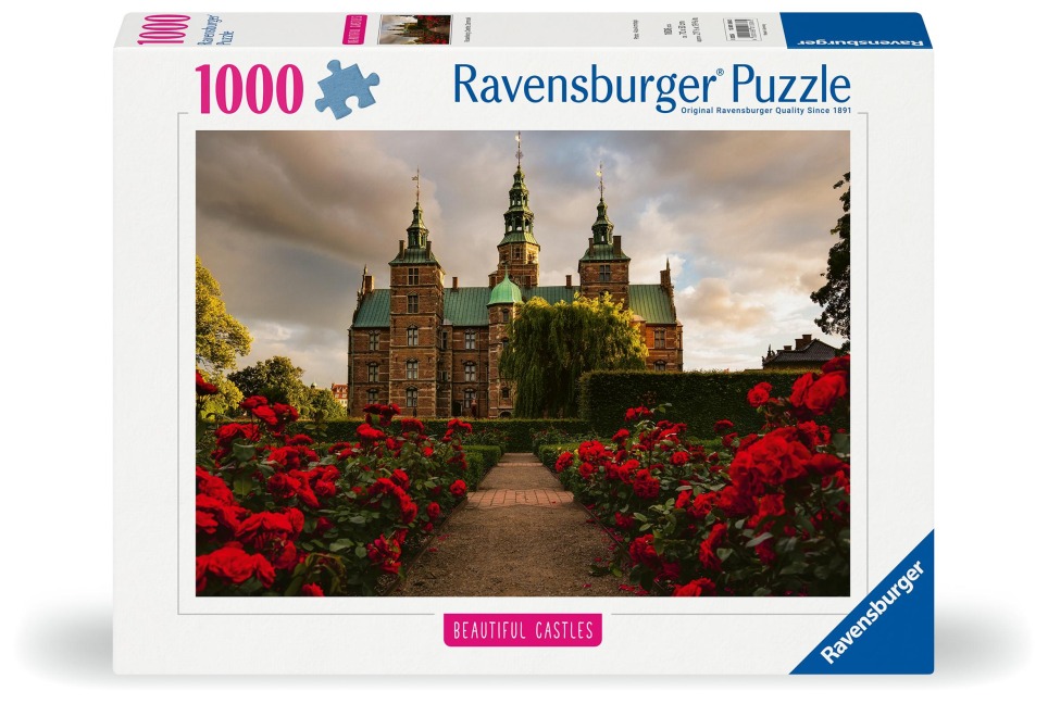 Erwachsenenpuzzle 1000 Teile - Schloss Rosenborg, Dänemark - 