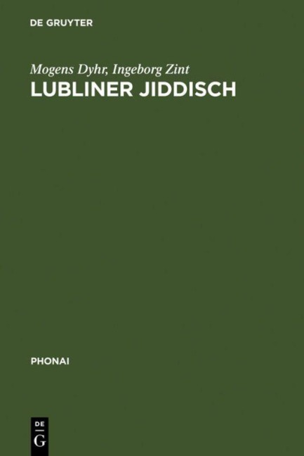 Lubliner Jiddisch - Ingeborg Zint, Mogens Dyhr