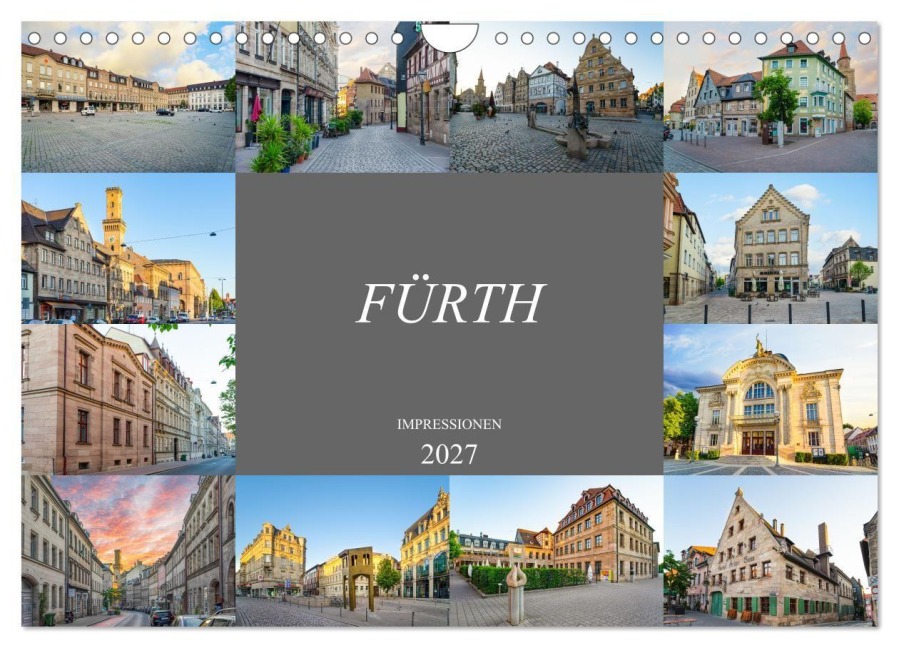 Fürth Impressionen (Wandkalender 2027 DIN A4 quer), CALVENDO Monatskalender - Dirk Meutzner