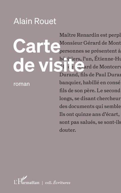 Carte de visite - Alain Rouet