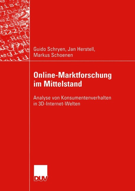 Online-Marktforschung im Mittelstand - Guido Schryen, Markus Schoenen, Jan Herstell