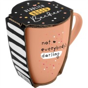 Cover-Bild zum Titel 'Tasse mit Motivdruck "not everybody¿s darling", mit Banderole' von ''