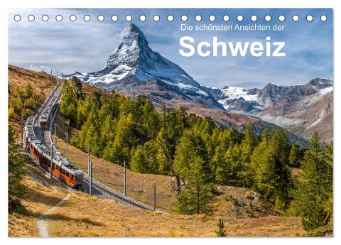 Die schönsten Ansichten der Schweiz (Tischkalender 2025 DIN A5 quer), CALVENDO Monatskalender - Ernst Christen