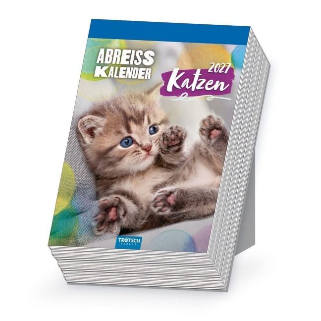 TRÖTSCH - Abreißkalender Katzen 2027 - 