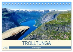 Cover-Bild zum Titel 'Trolltunga (Tischkalender 2027 DIN A5 quer), CALVENDO Monatskalender' von 'Andreas Berger'