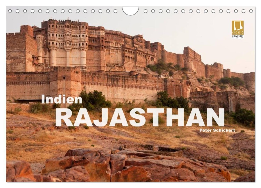 Indien - Rajasthan (Wandkalender 2027 DIN A4 quer), CALVENDO Monatskalender - Peter Schickert