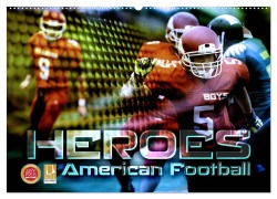 Cover-Bild zum Titel 'HEROES - American Football (Wandkalender 2026 DIN A2 quer), CALVENDO Monatskalender' von 'Renate Bleicher'