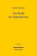 Cover-Bild zum Titel 'Das Recht der Oppositionen' von 'Albert Ingold'