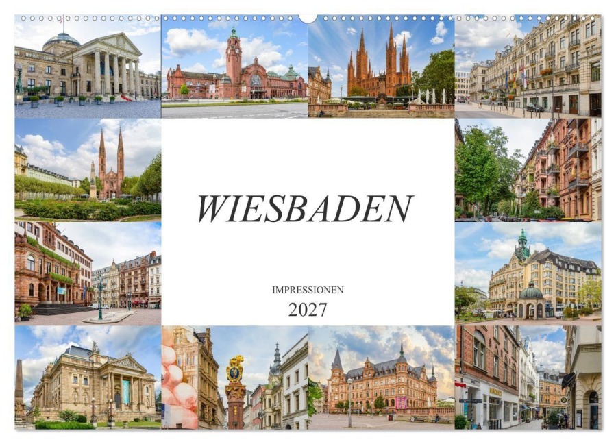 Wiesbaden Impressionen (Wandkalender 2027 DIN A2 quer), CALVENDO Monatskalender - Dirk Meutzner
