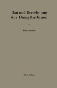 Cover-Bild zum Titel 'Bau und Berechnung der Dampfturbinen' von 'Franz Seufert'