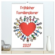 Cover-Bild zum Titel 'Fröhlicher Familienplaner (hochwertiger Premium Wandkalender 2027 DIN A2 hoch), Kunstdruck in Hochglanz' von 'Pixelpunker. de Vrd'