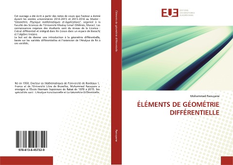 ÉLÉMENTS DE GÉOMÉTRIE DIFFÉRENTIELLE - Mohammed Raouyane