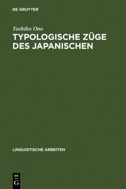 Typologische Züge des Japanischen - Yoshiko Ono