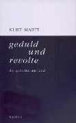 Cover-Bild zum Titel 'geduld und revolte' von 'Kurt Marti'