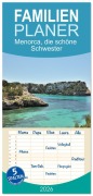 Cover-Bild zum Titel 'Familienplaner 2026 - Menorca, die schöne Schwester mit 5 Spalten (Wandkalender, 21 x 45 cm) CALVENDO' von 'Ralf Mock'