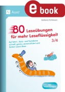 Cover-Bild zum Titel '80 Leseübungen für mehr Leseflüssigkeit 3/4' von 'Stefanie Pohlmann'