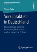 Cover-Bild zum Titel 'Vorzugsaktien in Deutschland' von 'Stefan Daske'