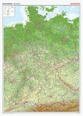 Cover-Bild zum Titel 'Posterkarten Geographie: Riesenposter Deutschland, physisch. 1 : 750.000' von ''