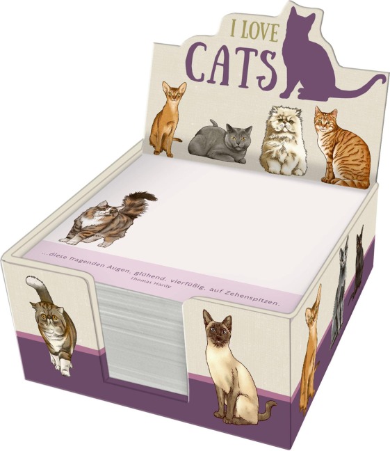 Zettelkästchen - I love cats - 