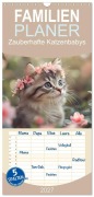 Cover-Bild zum Titel 'Familienplaner 2027 - Zauberhafte Katzenbabys mit 5 Spalten (Wandkalender, 21 x 45 cm) CALVENDO' von 'Daniela Bertschi'
