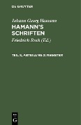 Cover-Bild zum Titel 'Register' von 'Johann Georg Hamann'
