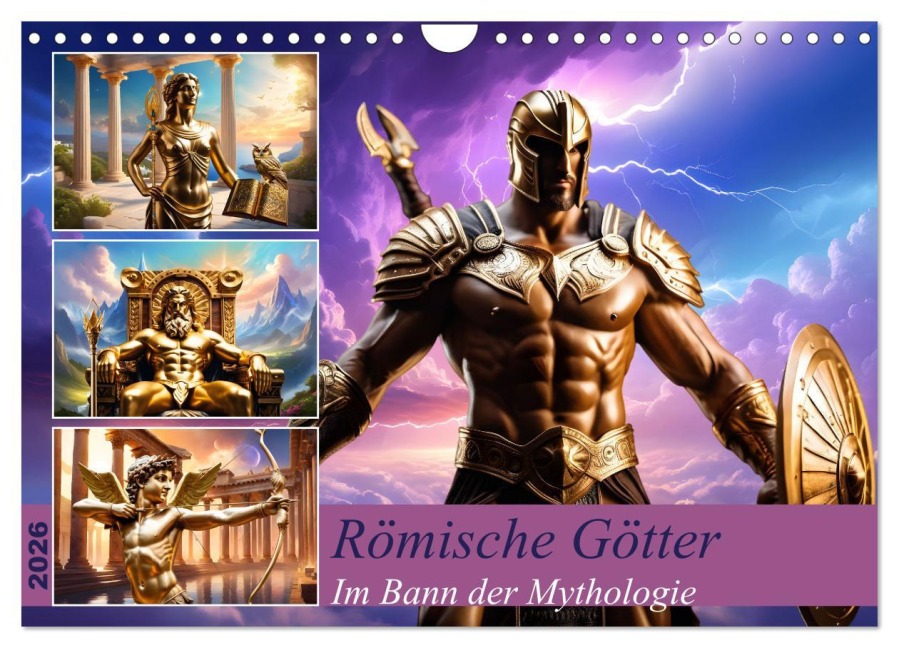 Römische Götter (Wandkalender 2026 DIN A4 quer), CALVENDO Monatskalender - Claudia Kleemann