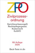 Cover-Bild zum Titel 'Zivilprozessordnung. ZPO' von ''