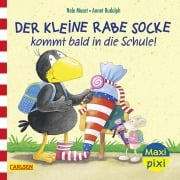 Cover-Bild zum Titel 'Maxi Pixi 497: VE 5: Der kleine Rabe Socke kommt bald in die Schule! (5 Exemplare)' von 'Nele Moost'