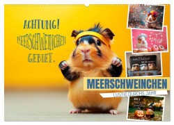 Cover-Bild zum Titel 'Meerschweinchen LUSTIG DURCHS JAHR (Wandkalender 2026 DIN A2 quer), CALVENDO Monatskalender' von 'Melanie Viola'