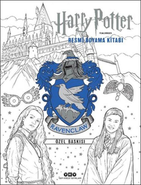 Harry Potter Filmlerinden Resmi Boyama Kitab i -Ravenclaw Özel Baskisi - Hazel Bilgen