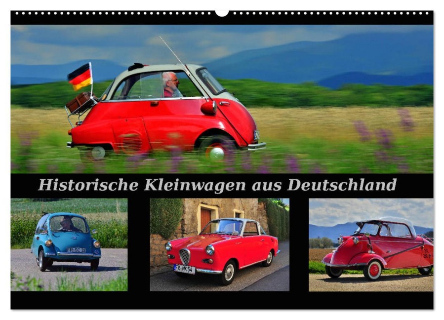 Historische Kleinwagen aus Deutschland (Wandkalender 2026 DIN A2 quer), CALVENDO Monatskalender - Ingo Laue