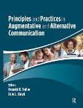 Cover-Bild zum Titel 'Principles and Practices in Augmentative and Alternative Communication' von 'Donald Fuller, Lyle Lloyd'
