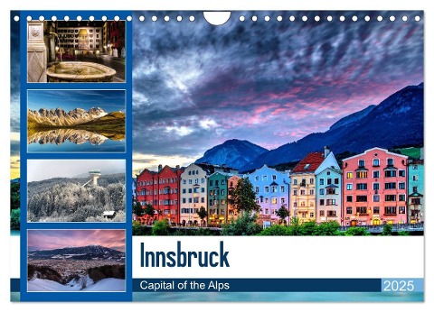 Innsbruck - Capital of the Alps (Wandkalender 2025 DIN A4 quer), CALVENDO Monatskalender - Danijel Jovanovic