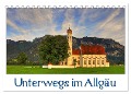 Unterwegs im Allgäu (Tischkalender 2025 DIN A5 quer), CALVENDO Monatskalender - Marcel Wenk