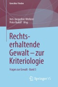Cover-Bild zum Titel 'Rechtserhaltende Gewalt - zur Kriteriologie' von ''