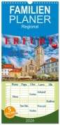 Familienplaner 2026 - Erfurt - meine Stadt mit viel Herz mit 5 Spalten (Wandkalender, 21 x 45 cm) CALVENDO - Peter Roder