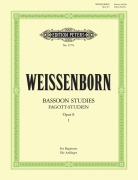 Cover-Bild zum Titel 'Fagott-Studien, Heft 1: Für Anfänger op. 8' von 'Julius Weissenborn'
