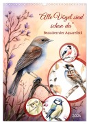 Cover-Bild zum Titel 'Alle Vögel sind schon da (Wandkalender 2026 DIN A3 hoch), CALVENDO Monatskalender' von 'Claudia Kleemann'