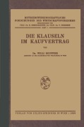 Cover-Bild zum Titel 'Die Klauseln im Kaufvertrag' von 'Wili Bouffier'