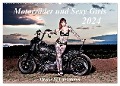 Motorräder und Sexy Girls (Wandkalender 2024 DIN A2 quer), CALVENDO Monatskalender - Udo Talmon