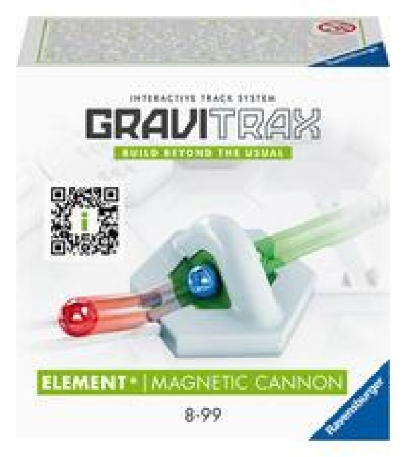 Ravensburger GraviTrax Element Magnetic Cannon 22413 - Ideales Zubehör für das GraviTrax Kugelbahnsystem. Kombinierbar mit Starter-Sets, Extensions und Elements, Konstruktionsspielzeug ab 8 Jahren. - 