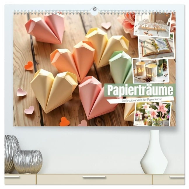 Papierträume - Die kreative Welt der Papierkunst (hochwertiger Premium Wandkalender 2026 DIN A2 quer), Kunstdruck in Hochglanz - Fred Schimak