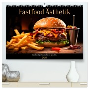 Cover-Bild zum Titel 'Fastfood Ästhetik (hochwertiger Premium Wandkalender 2026 DIN A2 quer), Kunstdruck in Hochglanz' von 'Heidi Spiegler'