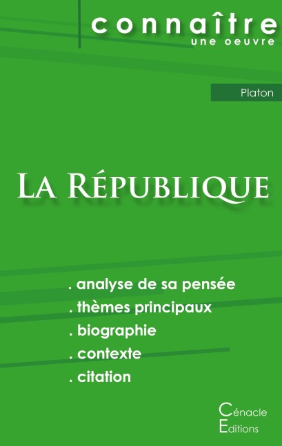 Fiche de lecture La République de Platon (analyse littéraire de référence et résumé complet) - Platon