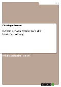 Cover-Bild zum Titel 'Reform der Anfechtung nach der Insolvenzordnung' von 'Christoph Grenzer'