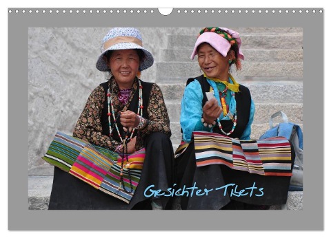 Gesichter Tibets (Wandkalender 2024 DIN A3 quer), CALVENDO Monatskalender - Pia Thauwald